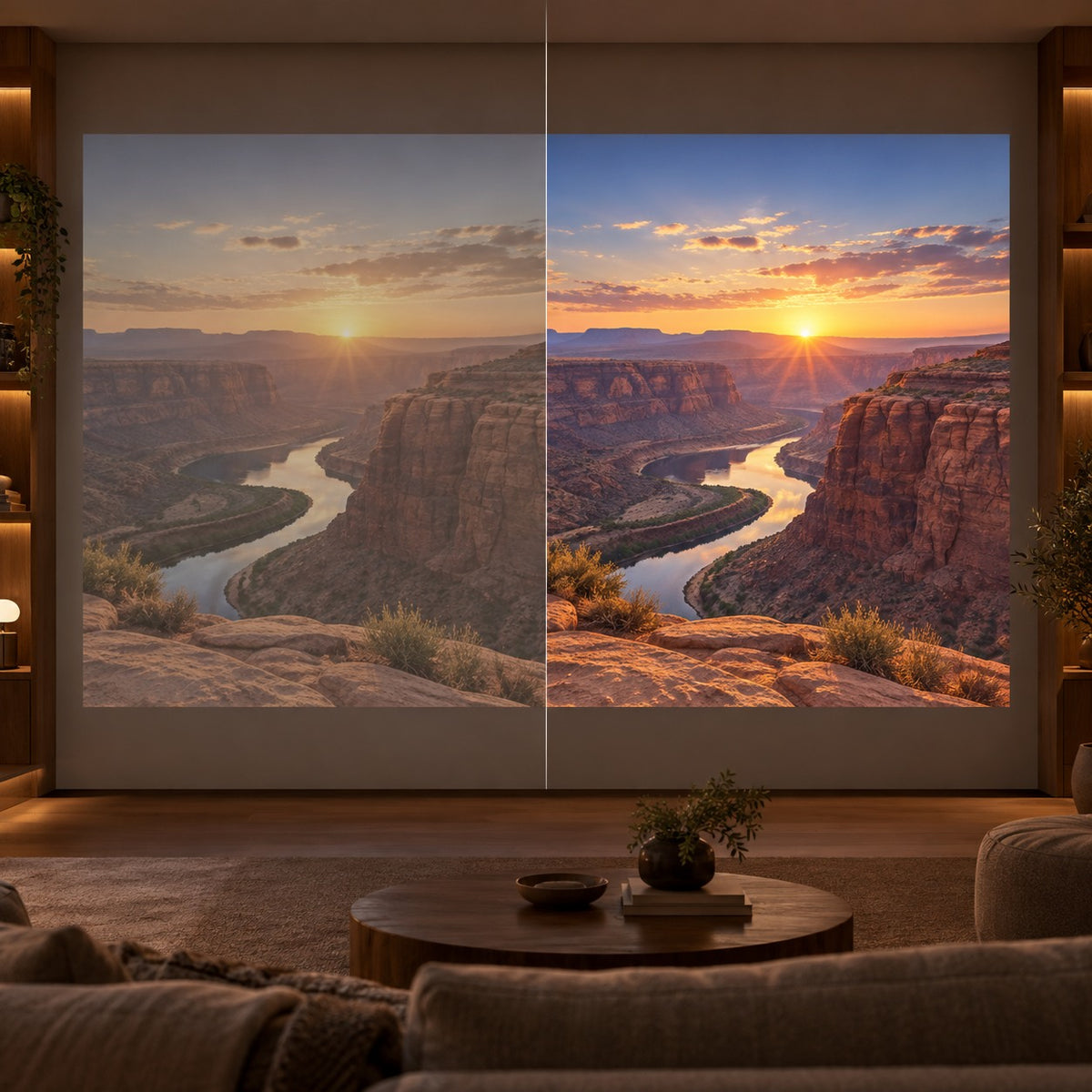 Projektorland Horizon beamer – 800 ANSI lumen, Full HD 1080p, HDMI, digitale keystone en ingebouwde luidspreker