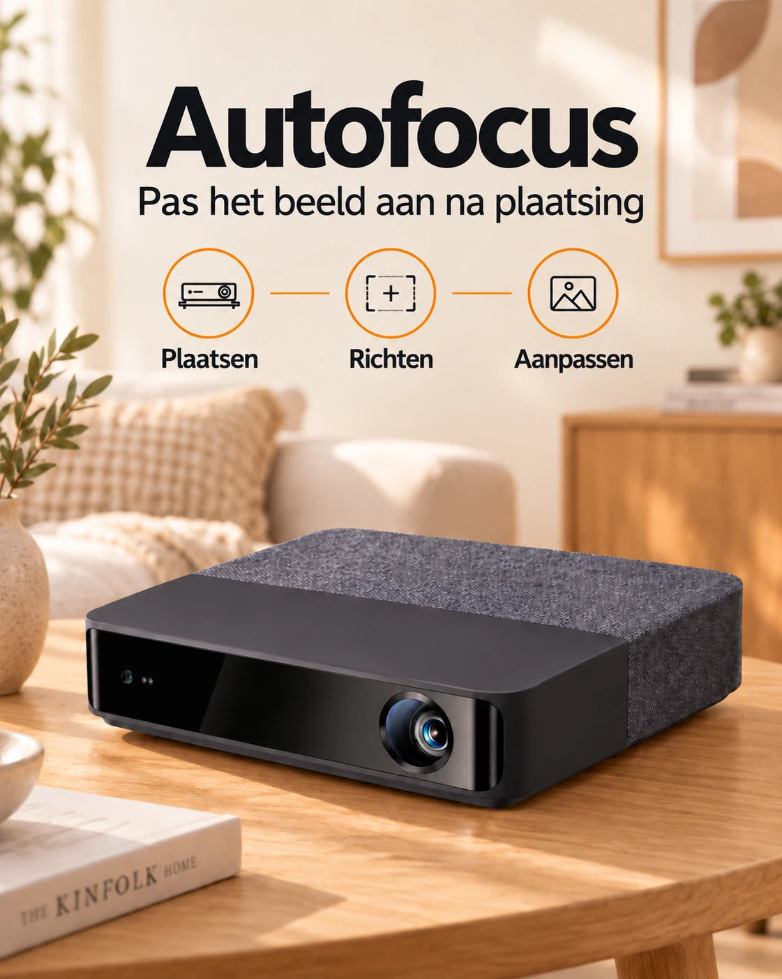 Projektorland Aura Laser – 4K UHD-compatibele laserbeamer, 1100 ANSI lumen, native Full HD