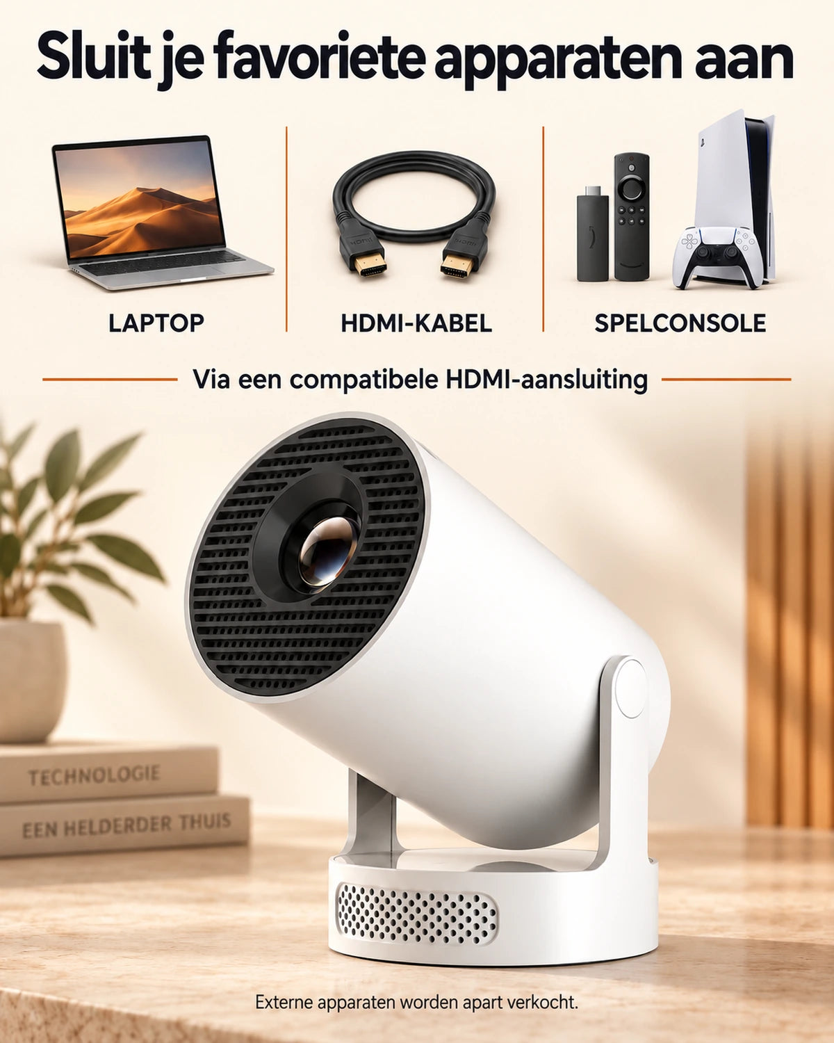 4K-compatibele beamer, 330 ANSI lumen – Luma One, Wi-Fi 6 en Bluetooth 5.0